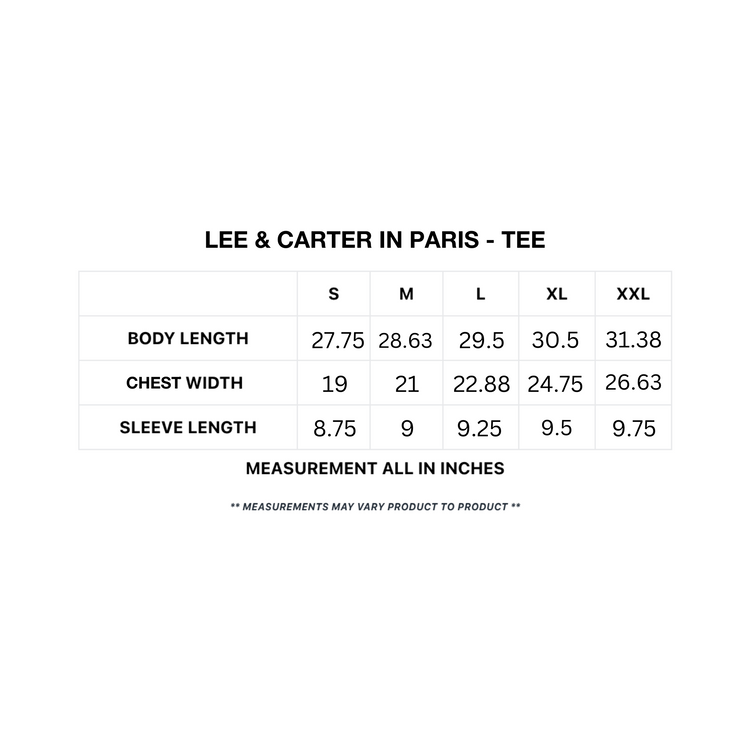 Lee & Carter in Paris - Tee